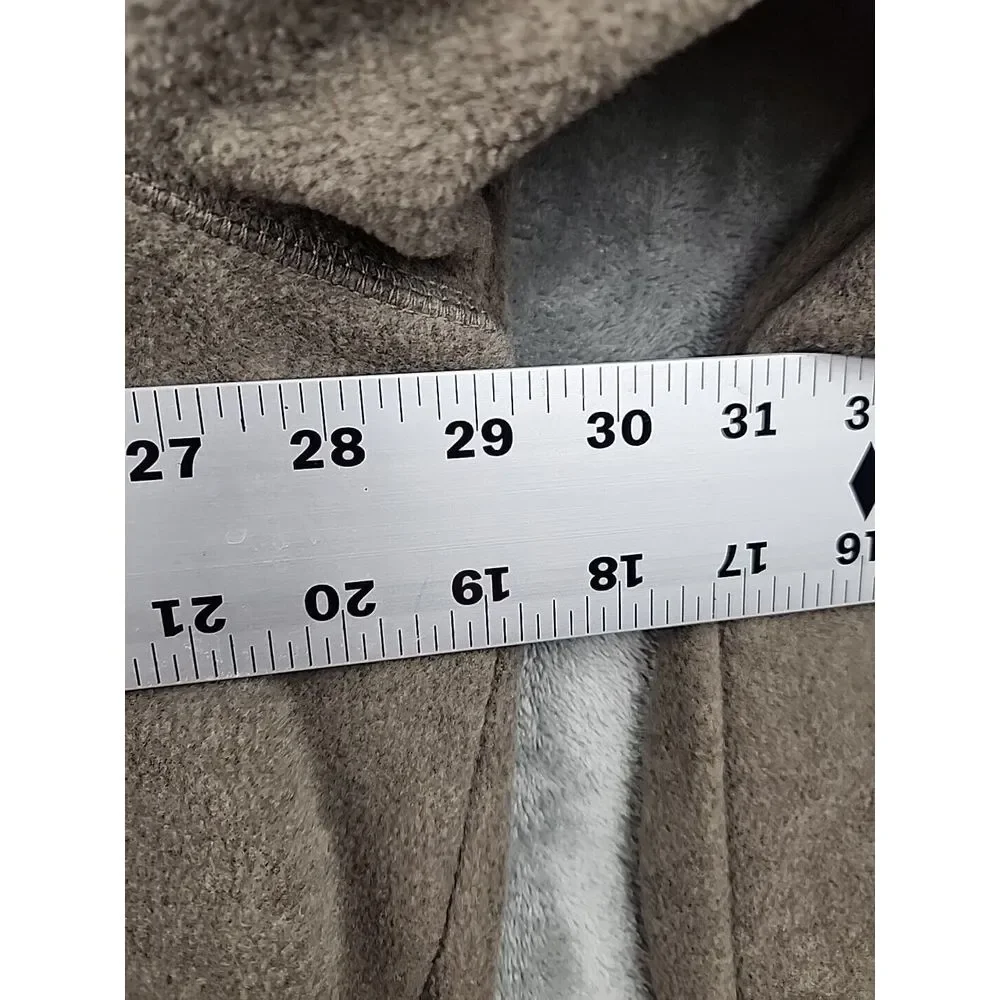 Croft & Barrow Arctic Fleece‎ Jacket Mens Size 3XB Brown Full Zip Chest Pocket - Picture 12 of 12